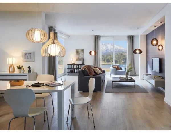 Eglo 96211 - TINDORI kábeles függőlámpa 1xE27/60W/230V átm. 50 cm fehér