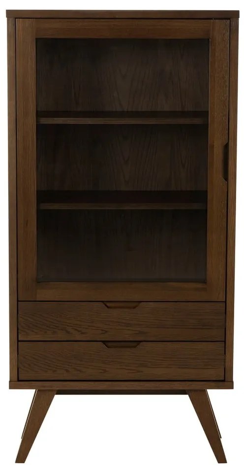 Barna tálalószekrény tölgyfa dekorral 72x145x36 cm A-Line – Actona