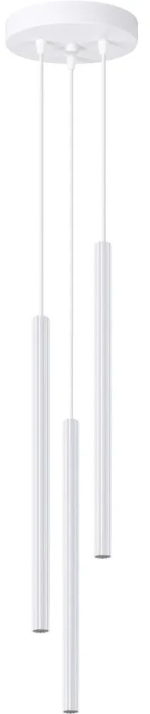 Sollux SL.1340 - Csillár zsinóron ARCHE 3xG9/8W/230V fehér