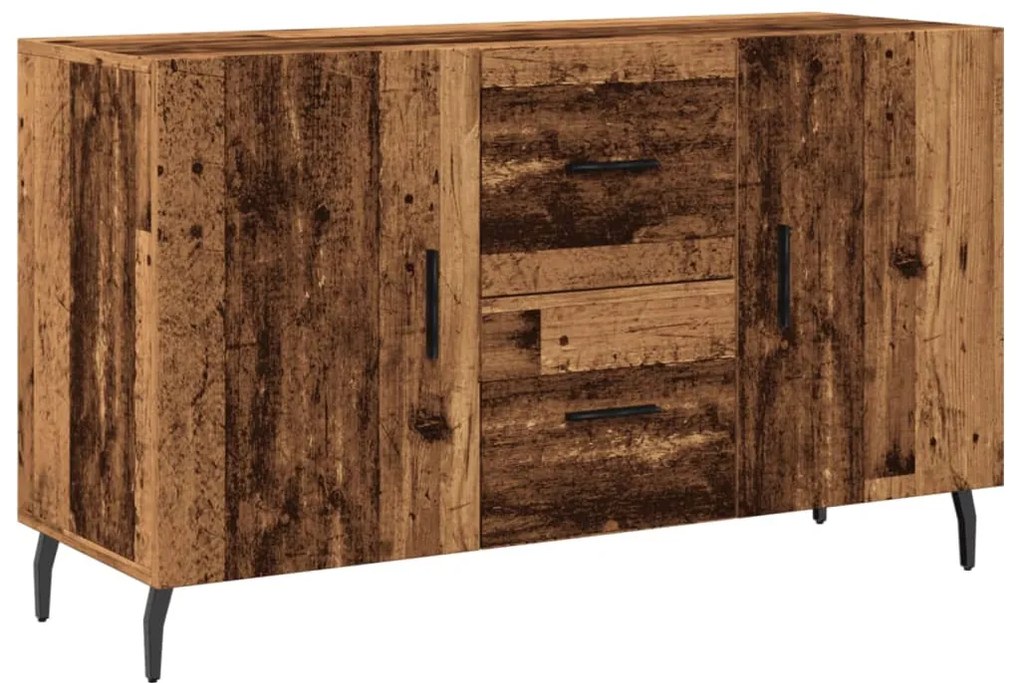 antik fa színű szerelt fa tálalószekrény 100 x 36 x 60 cm