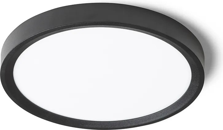 RENDL LANA 23 přisazená černá plast 230V LED 18W 3000K 4000K 6000K