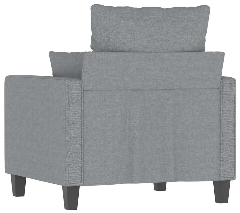 világosszürke szövet kanapéfotel 60 cm
