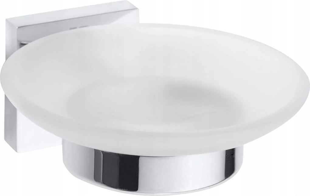 Falra szerelhető szappantartó Bemeta Geta króm üveg