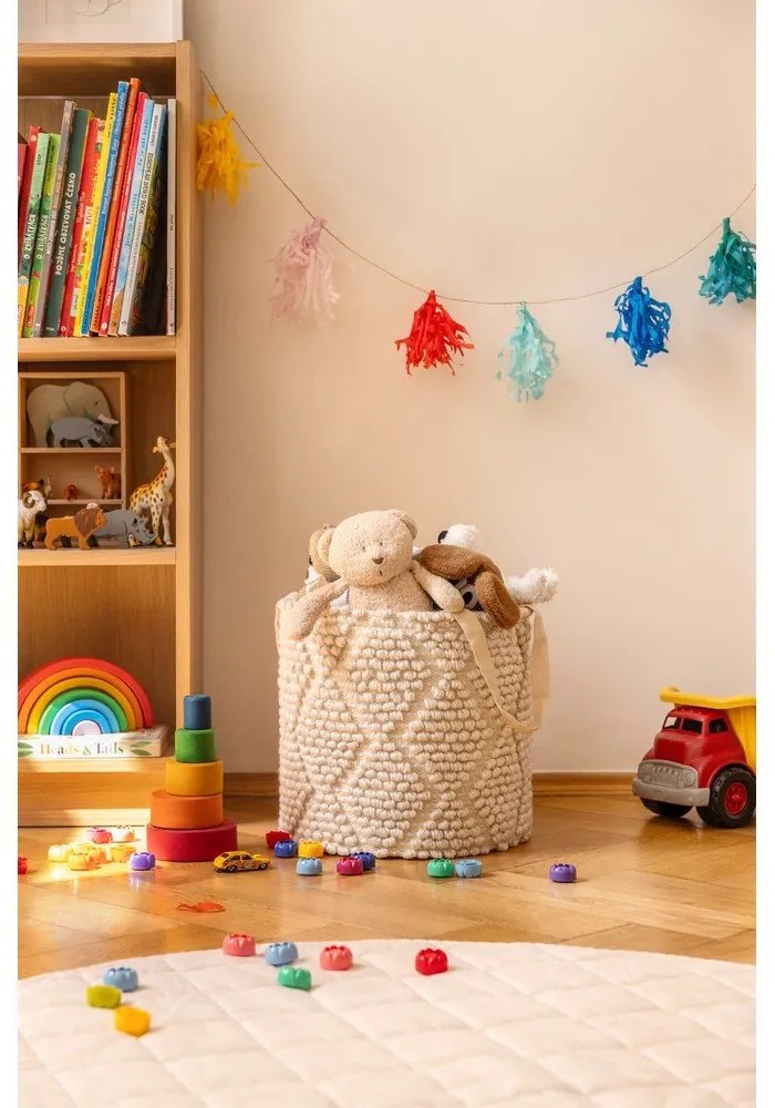 Tároló textil tárolókosár ø 45x45 cm Pearl L – Bonami Essentials