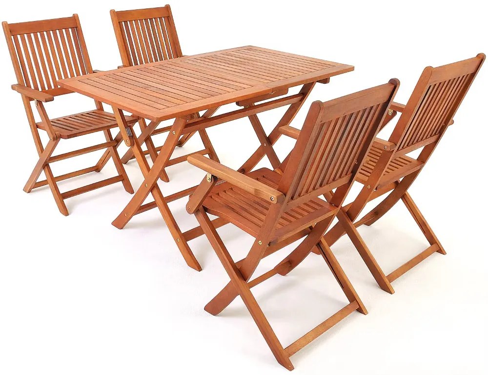 Deuba Sydney 1+4 fa garnitúra - akác