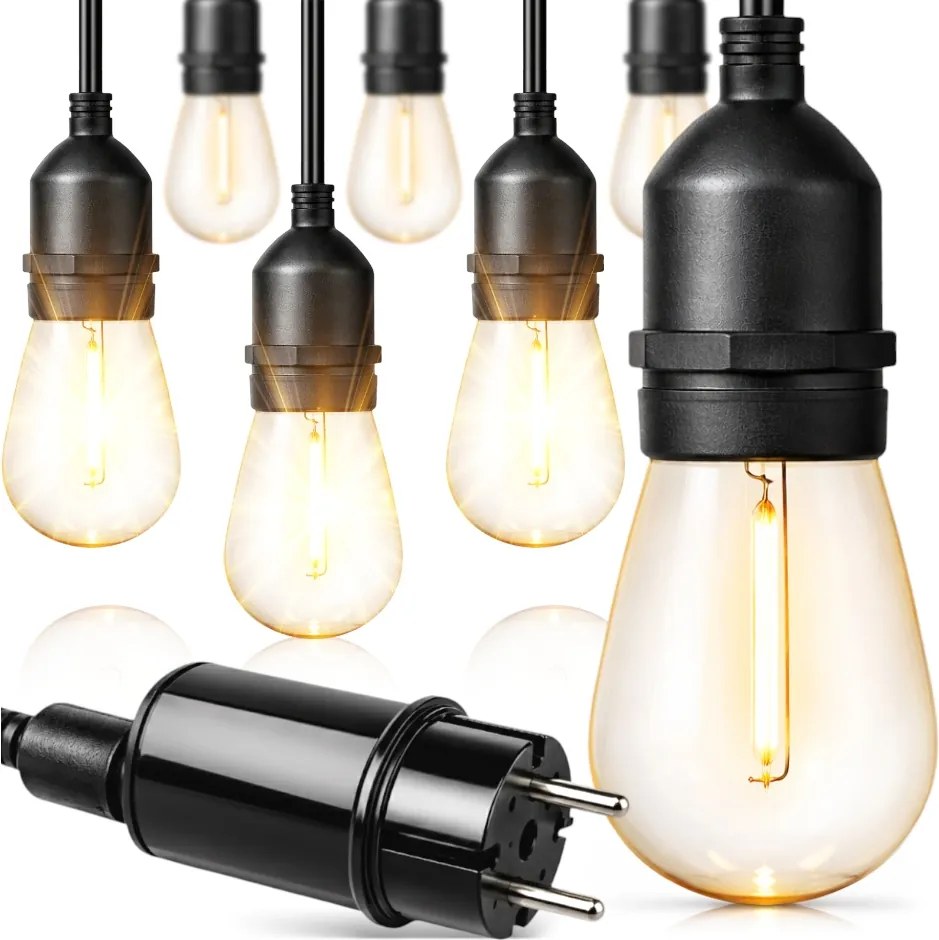 Kerti Fényfüzér Led Kerti Lámpa 20 Led