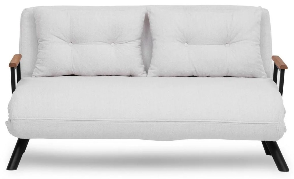 Kanapé futon Sandy (fehér). Akció -22%. 1101768