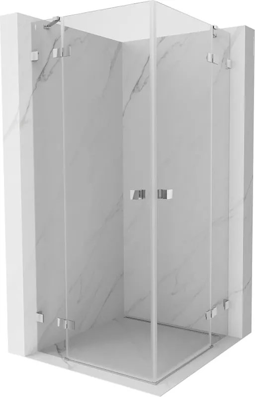 Mexen Lunar Duo nyíló zuhanykabin 90 x 90 cm, átlátszó, króm - 834-090L-090P-01-00