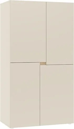 Gardróbszekrény 4 ajtós kivitelben, 100 cm méretben LENS