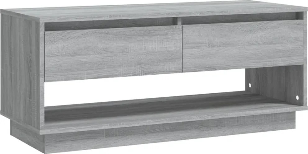 vidaXL szürke sonoma színű szerelt fa TV-szekrény 102x41x44 cm