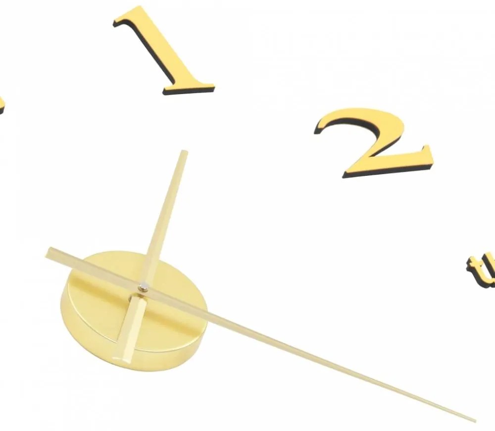 Modern arany 3D falióra 100 cm XXL