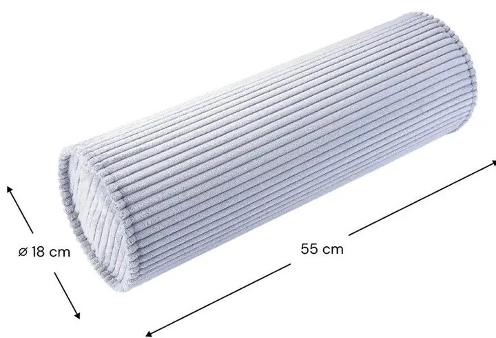 Kék kordbársony párna gyerek kanapéhoz Roll – Wigiwama