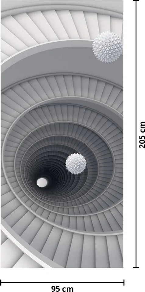 Fotótapéta ajtóra - 3D absztrakció (95x205cm)