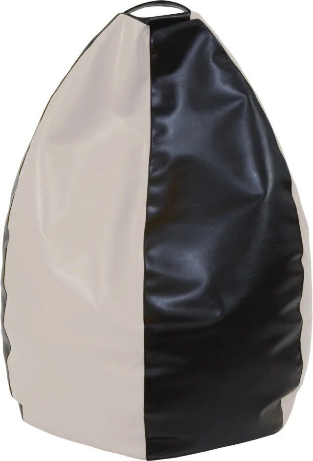 Mara babzsákfotel - műbőr - wenge/krém - 200 liter R