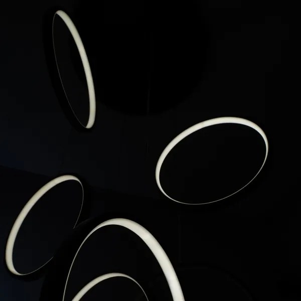 Brilagi - ECHO LED függeszték kábelen, 80 W, 230 V, 4000 K, átm. 50 cm, fekete