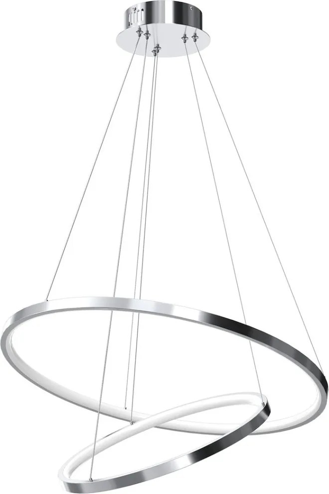 MILAGRO ML1550 HOOP Modern Led Függesztett Lámpa Króm LED IP20