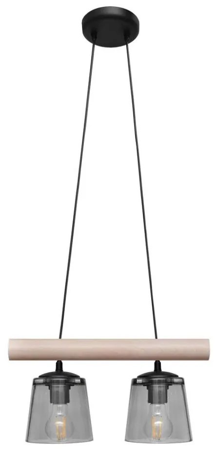 Csillár zsinóron WOODSTOCK 2xE27/15W/230V