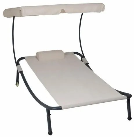 GARTHEN Kerti nyugágy tetővel-kerekekkel  202 x 139 x 152 cm