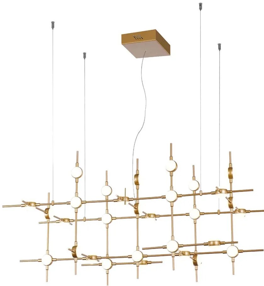 ITALUX MD18001067-30A-GD PROVENZA Modern Led Függesztett Lámpa Fehér, Arany LED IP20