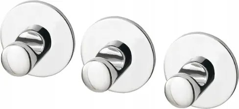 Fürdőszobai akasztó öntapadós törölközőtartó 2kg-ig 3db Ikea Skoghal