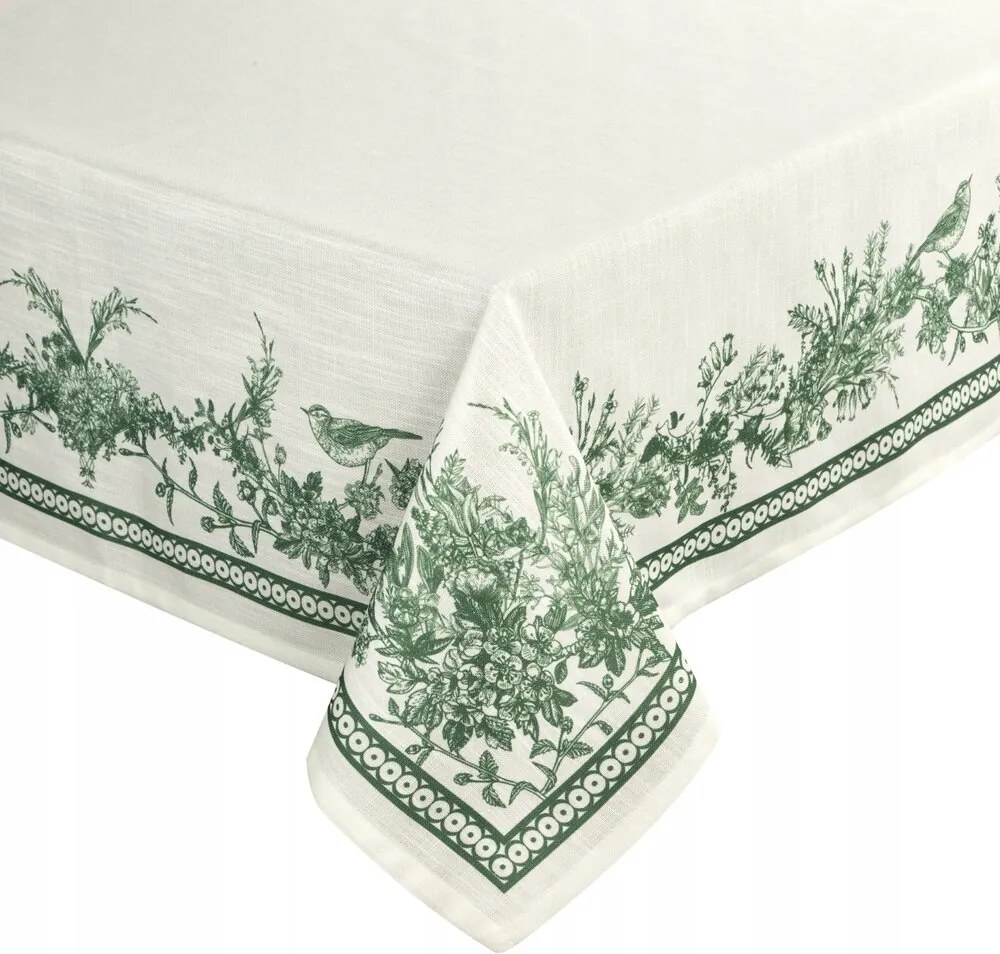 Abrosz dekoratív 140X220 zöld növényi minta