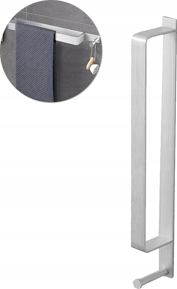 HOSSZÚSÁG/SZÉLESSÉG4 Törölközőtartó fúrás nélkül matt 43,5 cm-es fogantyúval