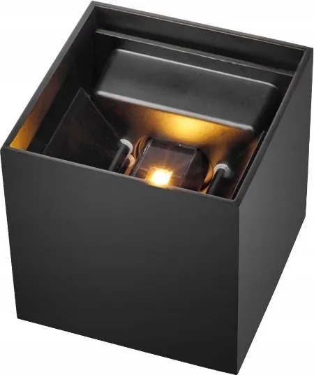 Fali lámpa kocka fekete állítható Led lámpa Up/down