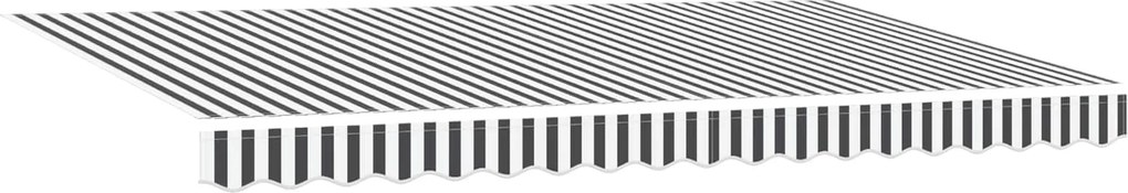 vidaXL Behúzható napellenző Antracit 400 x 200 cm szövet