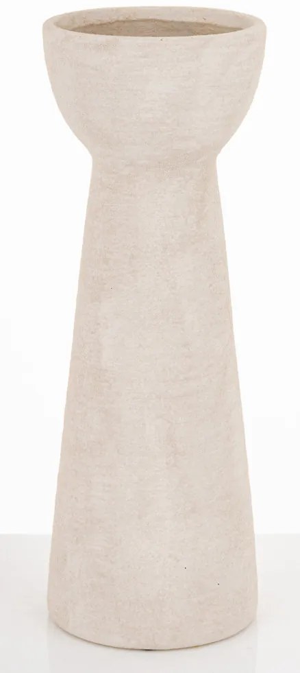 Evora design Váza kerámia fehér 35x12.5x12.5cm