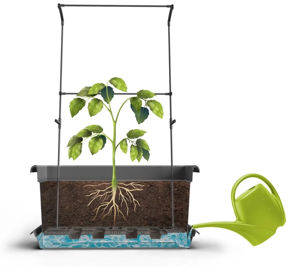 Gardenico Magnus virágláda, terrakotta 100 cm, 100 cm