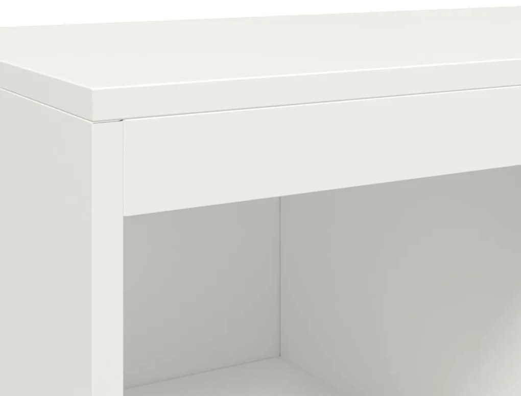 fehér acél magasszekrény 68x39x111,5 cm