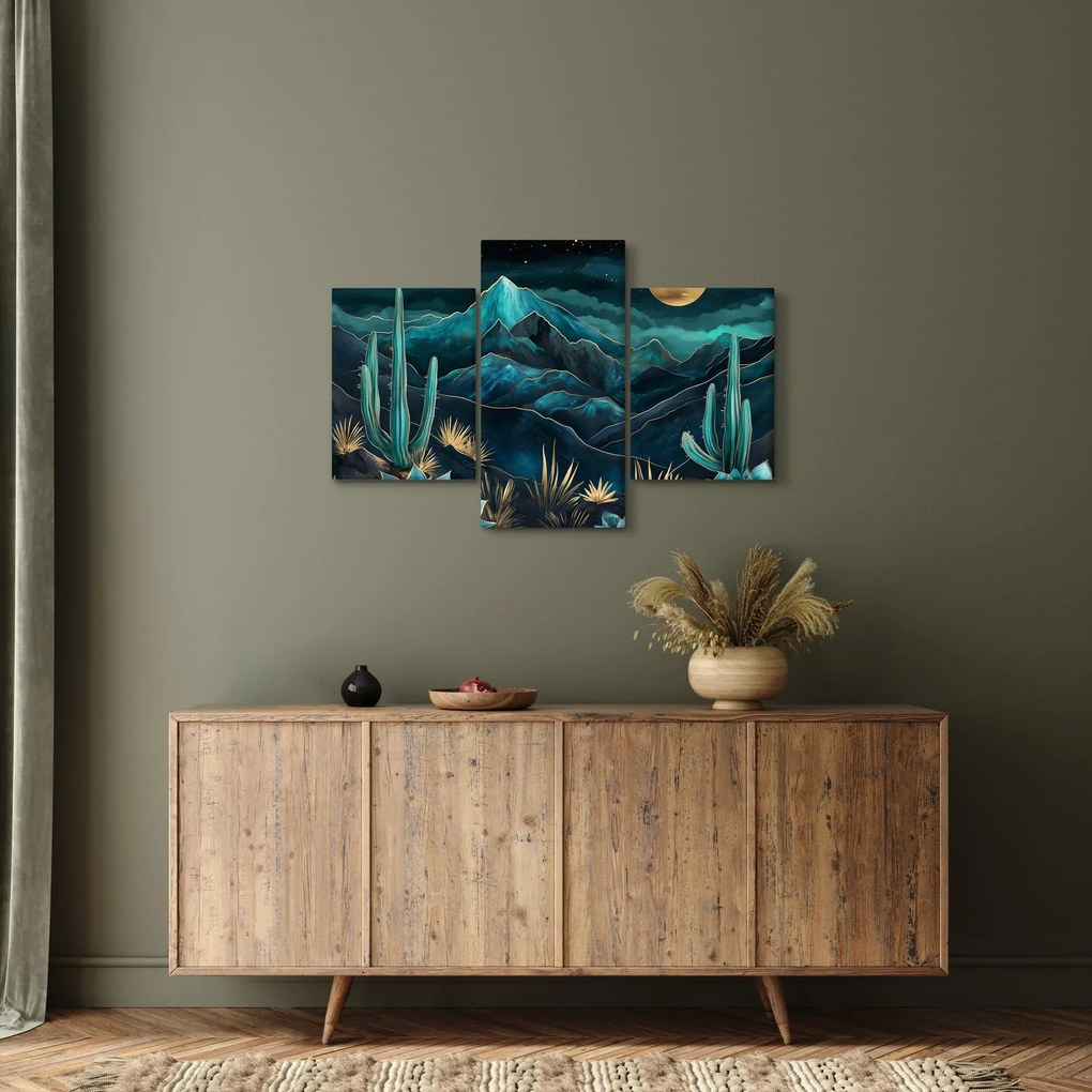 Kép - Türkiz éjszaka (90x60 cm)