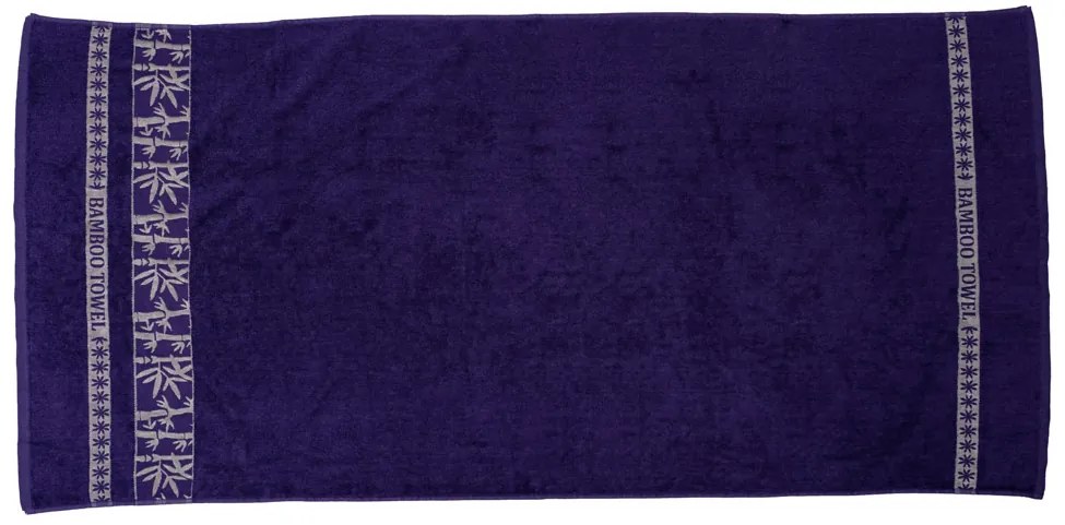 Bambusz törölköző BAMBOO 50x90 cm lila, 70% bambuszszál | 30% pamut