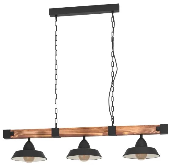 Eglo 44086 - Láncos csillár OLDBURY 3xE27/60W/230V