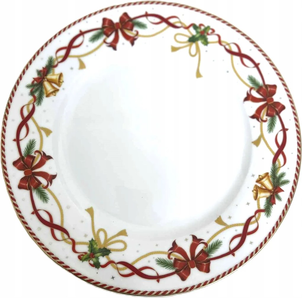 Karácsonyi Tányér 26,5 cm Dekoratív Ebédlő Karácsonyi Patera