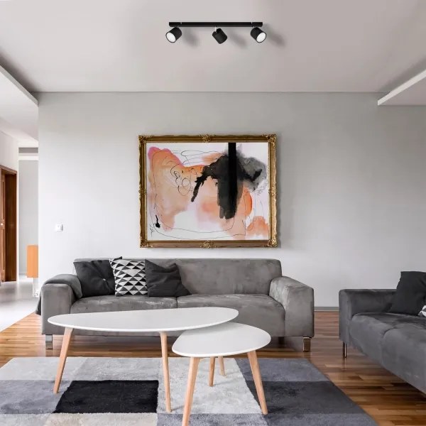 Spotlámpa PUNTA 3xGX53/10W/230V fekete