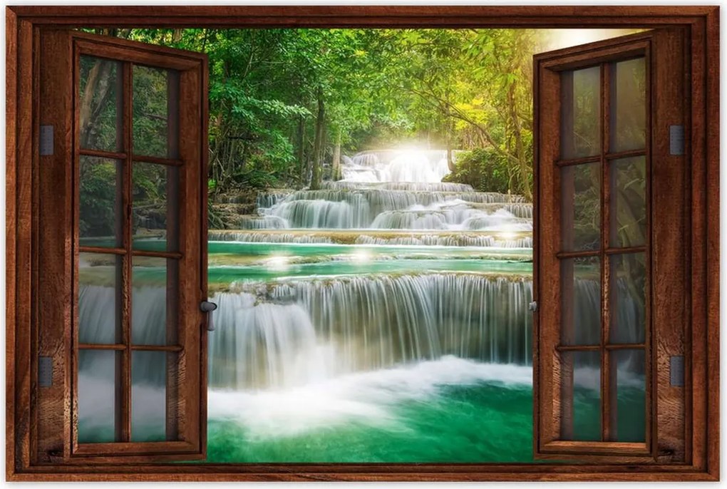 Plakátok 90x60 Vízesés Ázsiában