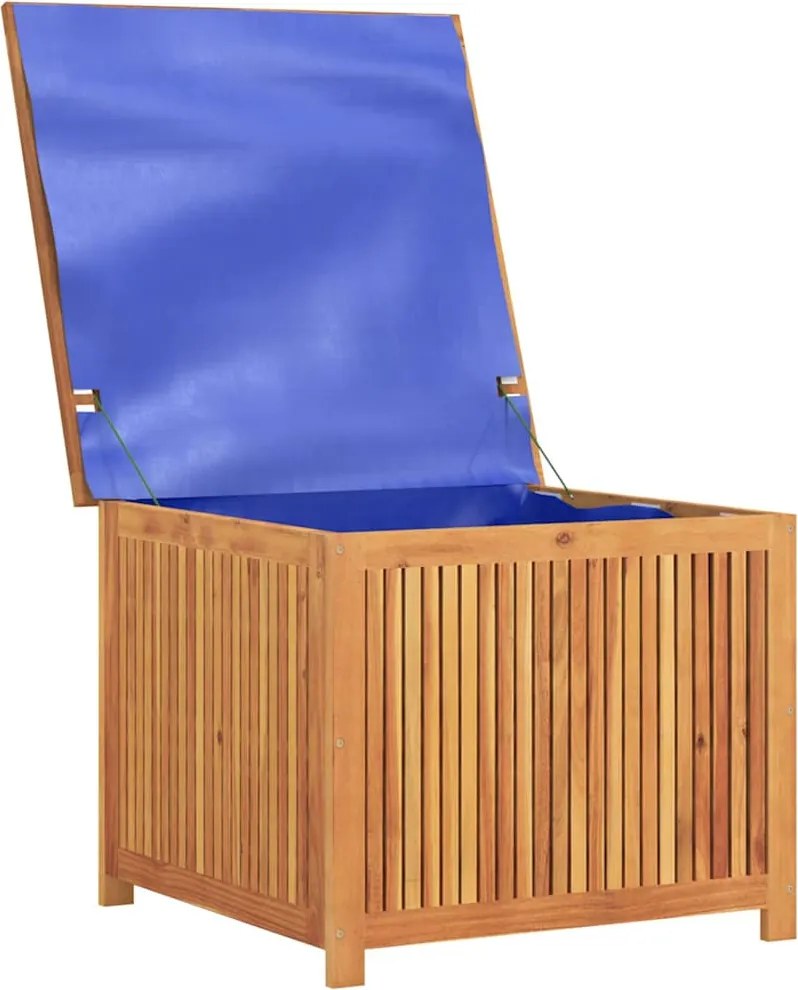 vidaXL tömör akácfa kerti tárolóláda 75x75x58 cm