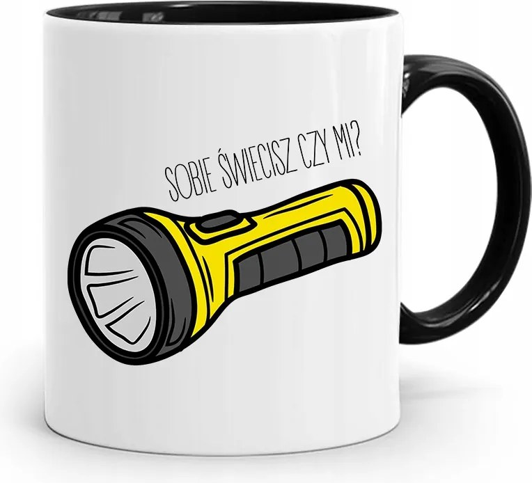 Fekete Bögre Apák Napi Ajándék Világítasz? fényképes nyomattal