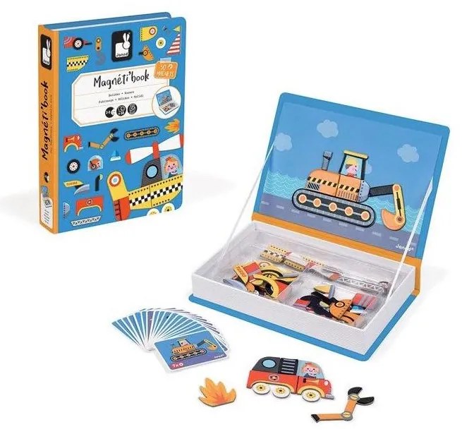 Janod - MAGNETIBOOK interaktív mágneses járműkészlet