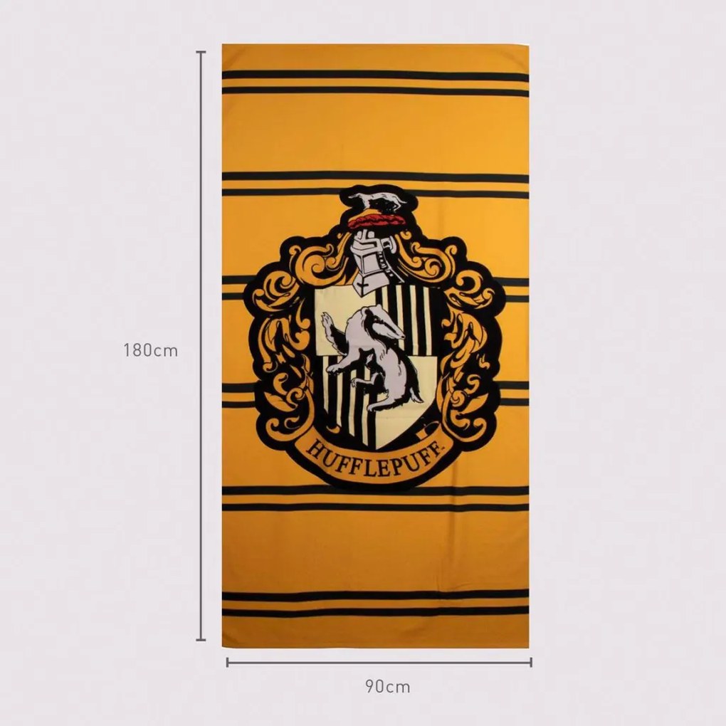 Harry Potter Hufflepuff fürdőlepedő, strand törölköző 90x180cm (Fast Dry)