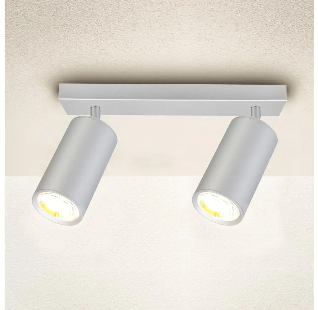 Brilagi - Fürdőszobai spotlámpa SELE 2xGU10/30W/230V IP44 ezüst