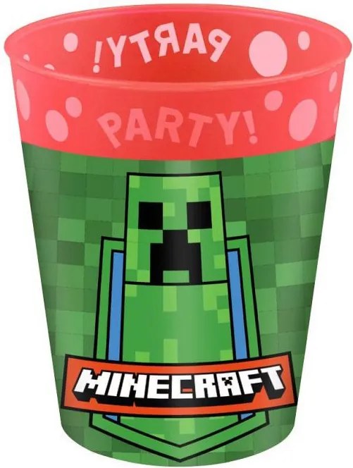Minecraft Party micro prémium műanyag pohár szett 4 db-os 250 ml
