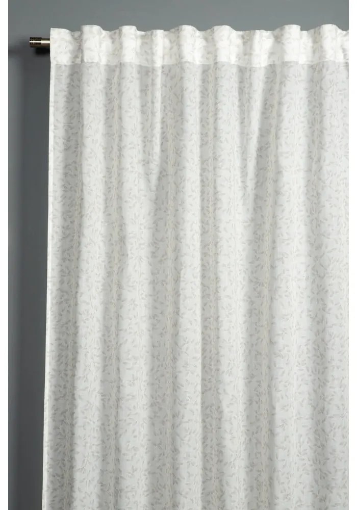 Fehér fényáteresztő függöny 135x245 cm Zen Silence – Gardinia