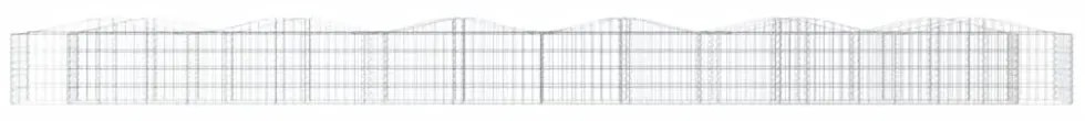 íves horganyzott vas gabion magaságyás 600x50x50 cm