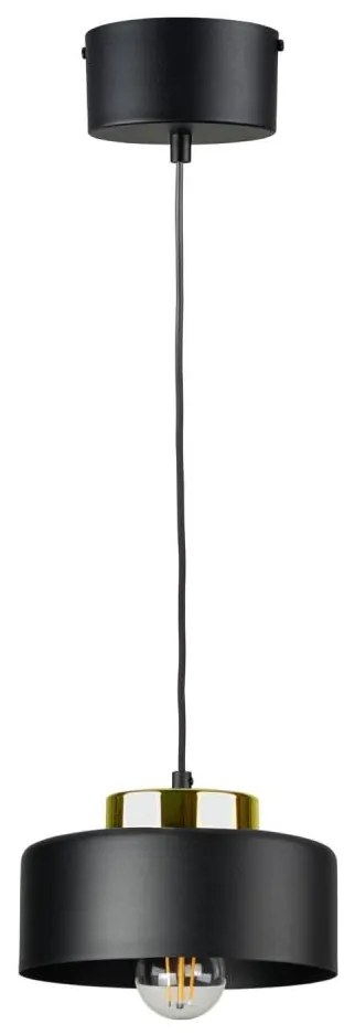 Kábeles csillár IGNIA 1xE27/60W/230V fekete/arany