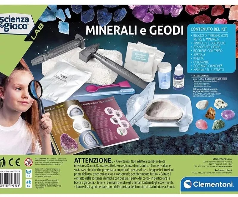 Ásványok és geódák Science tudományos szett Clementoni