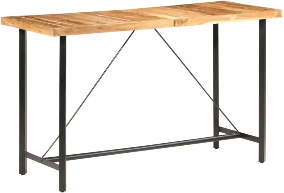 9 részes tömör akácfa/valódi bőr bárszett