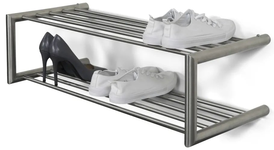 Ezüstszínű fém függő cipőtartó 80x23x33,5 cm Soenz – Spinder Design