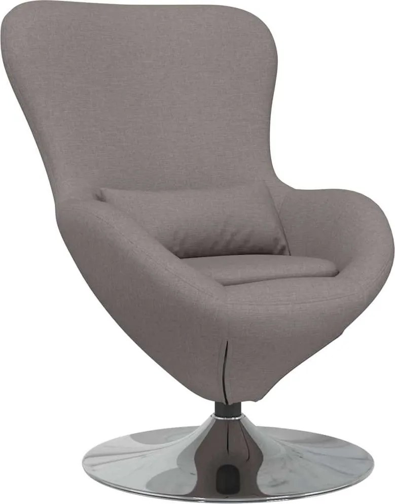 vidaXL Tojásfotel Tópszínű 63 x 73 x 90 cm szövet